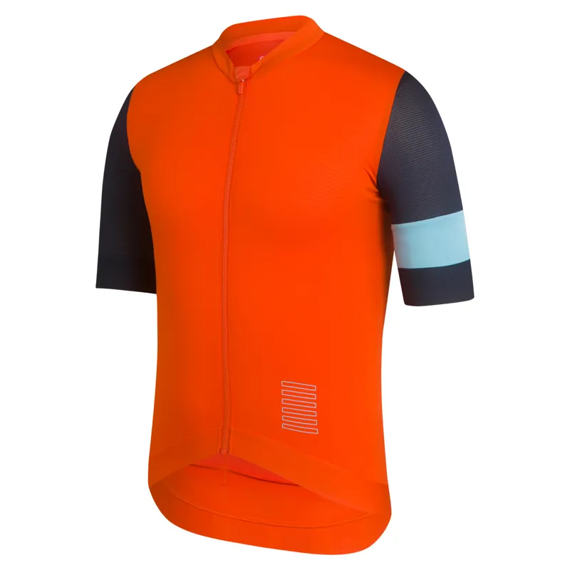 Rapha Pro Team Training Jersey in Dark Orange and Navy-1
